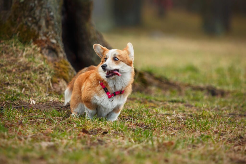 Pembroke Welsh Corgi playing