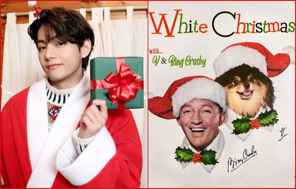 BTS V White Christmas Duet with Bing Crosby