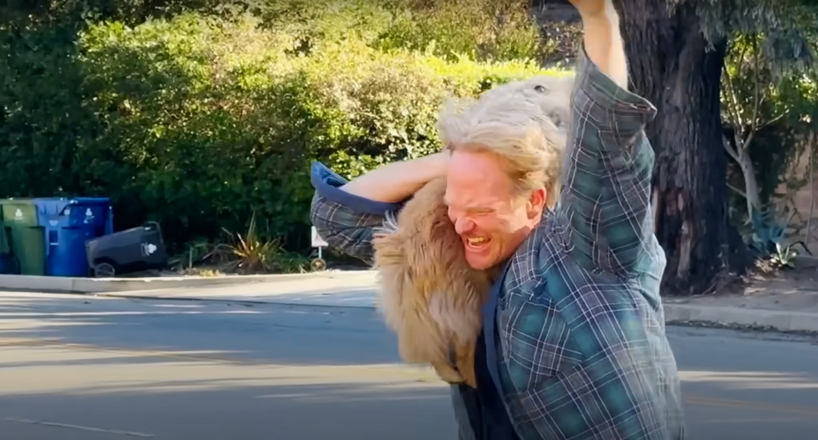 Man Finds His Lost Dog After Devastating Wildfire