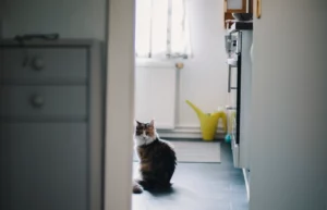 Why Does Your Cat Guard You When You Go To the Bathroom?