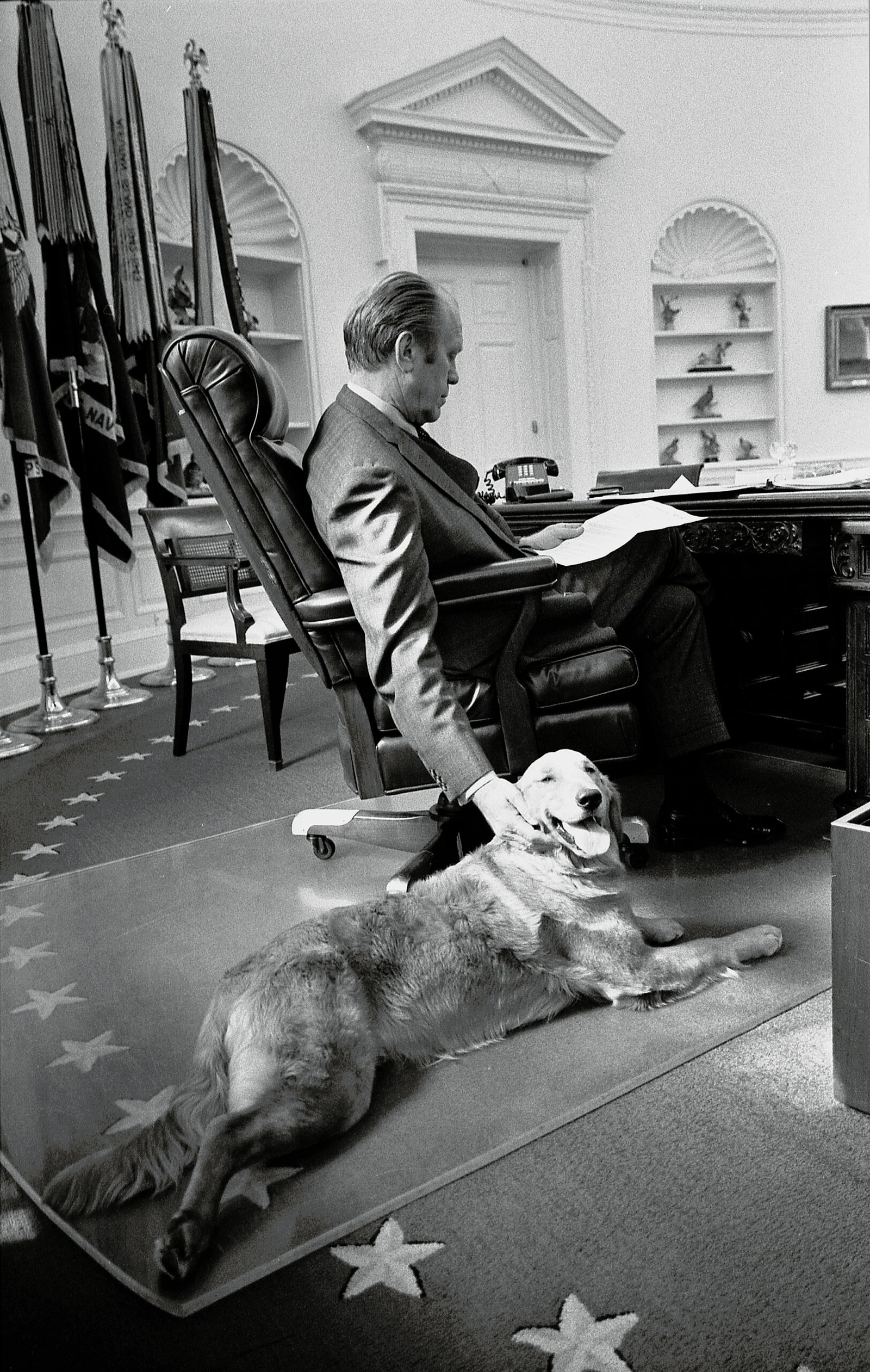 Gerald Ford and Liberty - The Oval Office Regular (image credits: wikimedia)