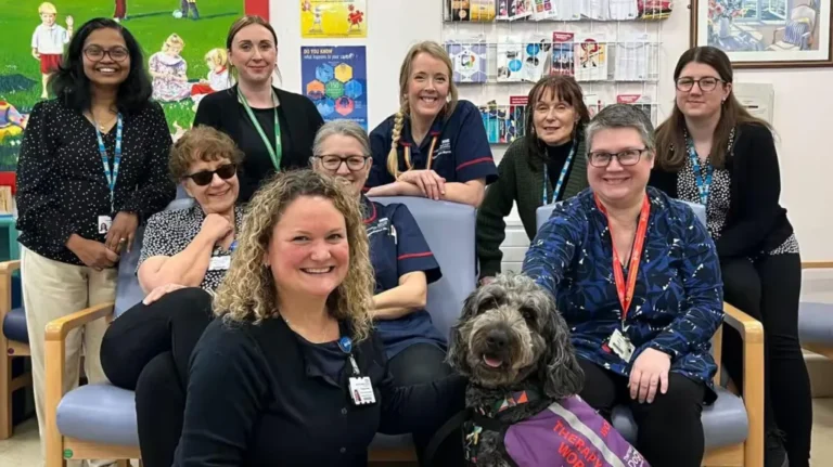 Therapy Dog Lily Delivers Pawsitive Relief to NHS Patients